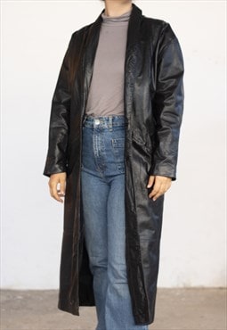 Vintage  Leather Jacket Comint in Black S