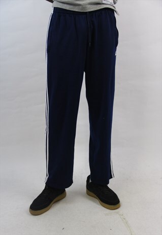 VINTAGE ADIDAS 90'S NAVY TRACKSUIT BOTTOMS