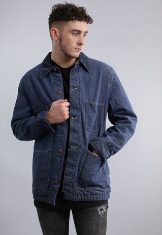 VINTAGE DENIM CHORE JACKET X422