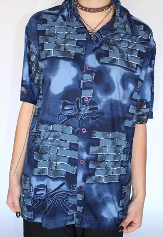 90S BRICK BUTTON UP SHIRT