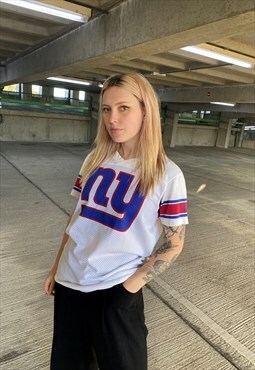 Vintage 90s NFL NY Embroidered Jersey Top 
