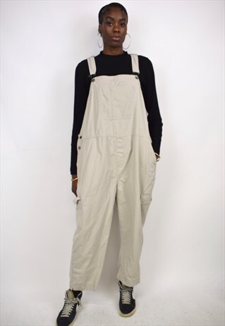 beige dungarees
