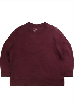 Vintage 90's Terra Sky Sweatshirt Plain Crewneck Burgundy