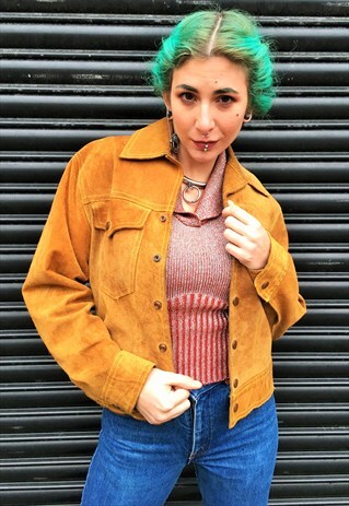 VINTAGE TAN SUEDE JACKET