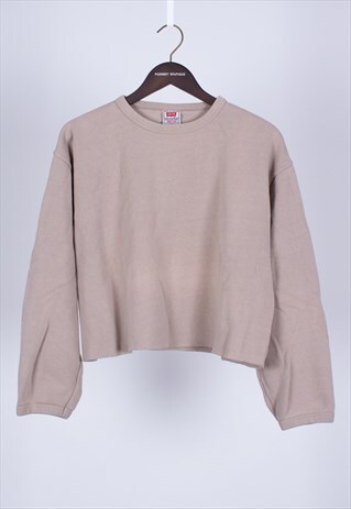 REMADE 90S BROWN CROPPED SWEATER LEVIS