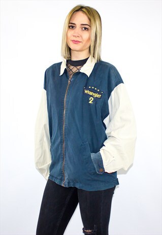 VINTAGE WRANGLER LOGO BOMBER JACKET