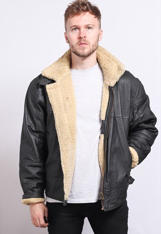 VINTAGE LEATHER AVIATOR JACKET