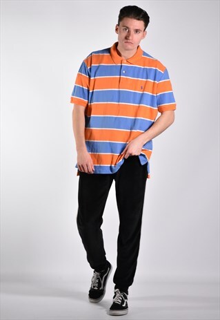 VINTAGE EARLY 2000S POLO RALPH LAUREN STRIPED POLO SHIRT