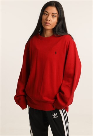 VINTAGE RALPH LAUREN EMBROIDERED LOGO SWEATSHIRT