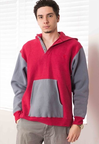 VINTAGE CARHARTT COLOR BLOCK HOODIE SWEATSHIRT LOGO 90S 29.7