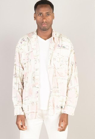 VINTAGE PATTERN SHIRT PTS532