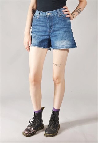 VINTAGE LEVI'S DENIM SHORTS DARK BLUE