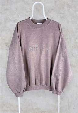 Vintage The Sweater Shop Sweatshirt Light Brown XL