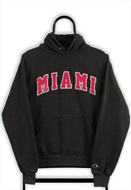 Champion Grey Miami Spell Out Hoodie Womens