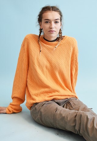 90'S RETRO OVERSIZED NORMCORE DADS KNIT JUMPER