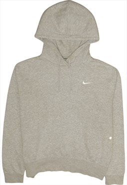 Vintage 90's Nike Hoodie Swoosh Pullover Grey Medium