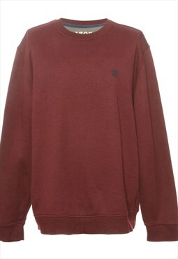 Maroon Izod Plain Sweatshirt - XL