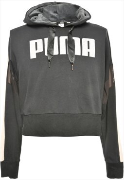 Black Puma Printed Hoodie - M