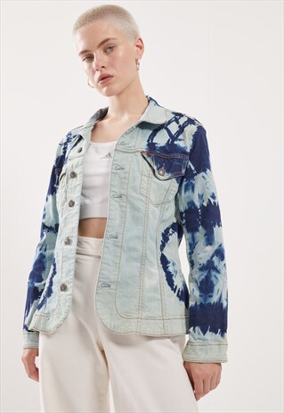 VINTAGE LEVI'S REWORKED ACID WASH DENIM JACKET