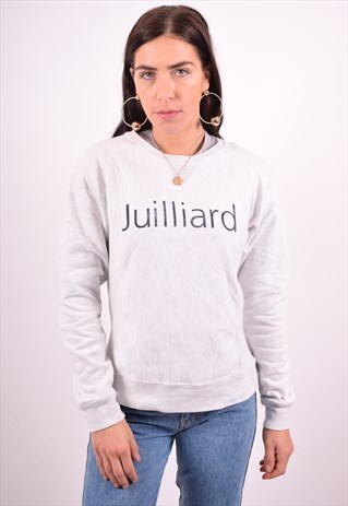 CHAMPION WOMENS VINTAGE SWEATSHIRT JUMPER SMALL GREY 90'S