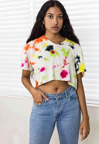 VINTAGE LADIES REWORKED CROP TOP 90S 3.0
