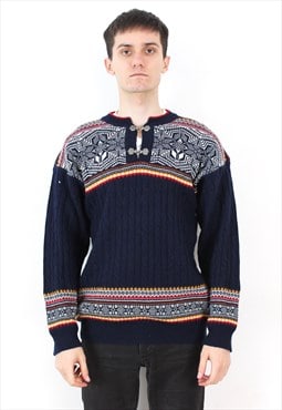 Vintage Merino Wool Jumper Pullover Sweater Norwegian Nordic