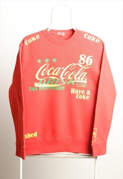 Vintage Coca Cola Crewneck Sweatshirt Red