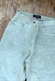 VINTAGE WEALTH OF NATIONS BEIGE SUEDE TROUSERS  