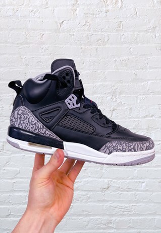 VINTAGE NIKE AIR JORDAN SPIZIKE GS BLACK CEMENT UK 6