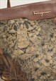Vintage 1991 Animal Leopard Sacoche Crossbody Shoulder Bag