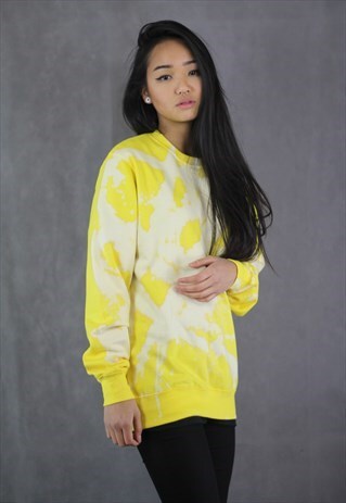 SALE - ACID WASH SUN YELLOW JUMPER