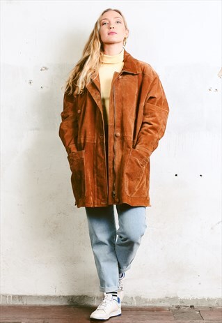 VINTAGE 80S SUEDE PARKA JACKET