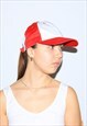 VINTAGE 90S ENGLAND DAD CAP IN RED / WHITE