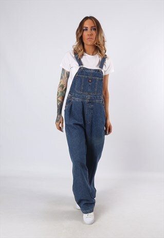 DENIM DUNGAREES UNIONBAY WIDE LEG UK 10 (D2A)
