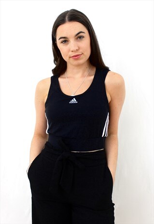 90'S RETRO BLACK CROP TOP