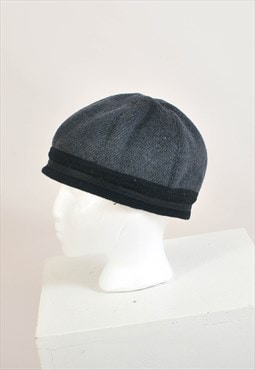 Vintage 00s handmade hat in grey