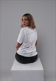 SOROTTEN FITTED LOGO T-SHIRT IN WHITE
