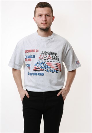 1994 USA WORLDCUP VINTAGE COTTON T-SHIRT 16944