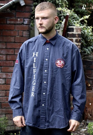 RARE VINTAGE TOMMY HILFIGER INTERNATIONAL GAMES SHIRT LARGE