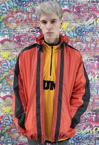 VINTAGE 90S SHELL JACKET / WINDBREAKER. UNISEX SPORTSWEAR.