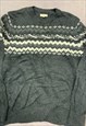 ABSTRACT KNITTED JUMPER PATTERNED KNIT SWEATER