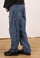 VINTAGE DICKIES CARPENTER PANTS MEN'S DARK BLUE