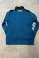 ADIDAS TRACK JACKET EMBROIDERED SEATTLE SOUNDERS LOGO JACKET