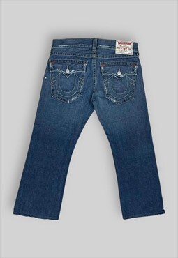 Vintage True Religion Billy Relaxed Fit Denim Jeans in Blue