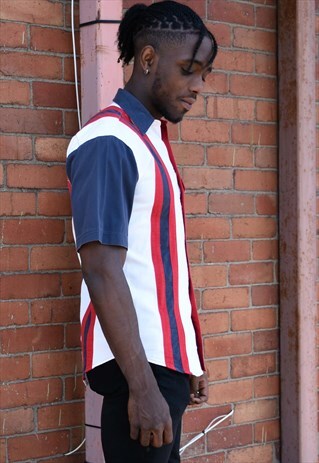 VINTAGE VERTICAL STRIPE SHIRT