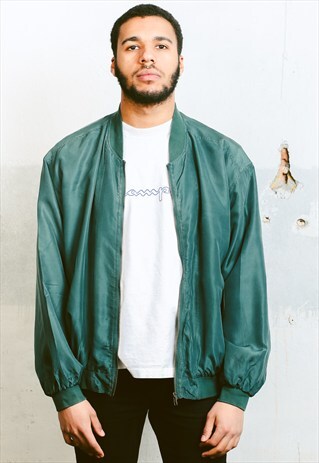 VINTAGE SILK BOMBER JACKET