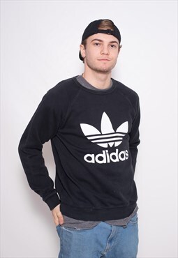 Vintage Adidas big logo trefoil spellout sweatshirt pullover