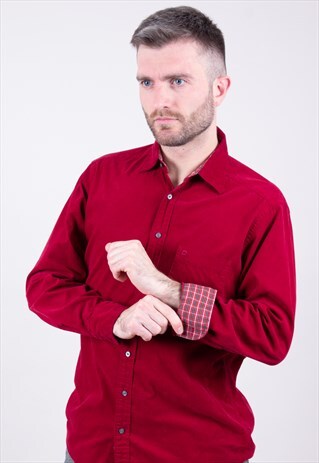 VINTAGE RED CORD SHIRT REGULAR FIT