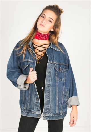 VINTAGE 80S LEVI'S DENIM TRUCKER / C402