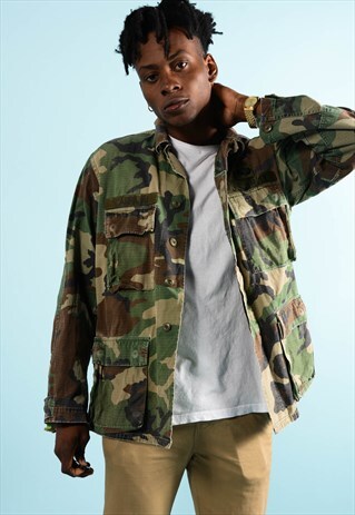 VINTAGE CAMO MILITARY JACKET